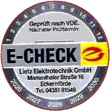 E--Check-Plakette-Liezt-Elektrotechnik